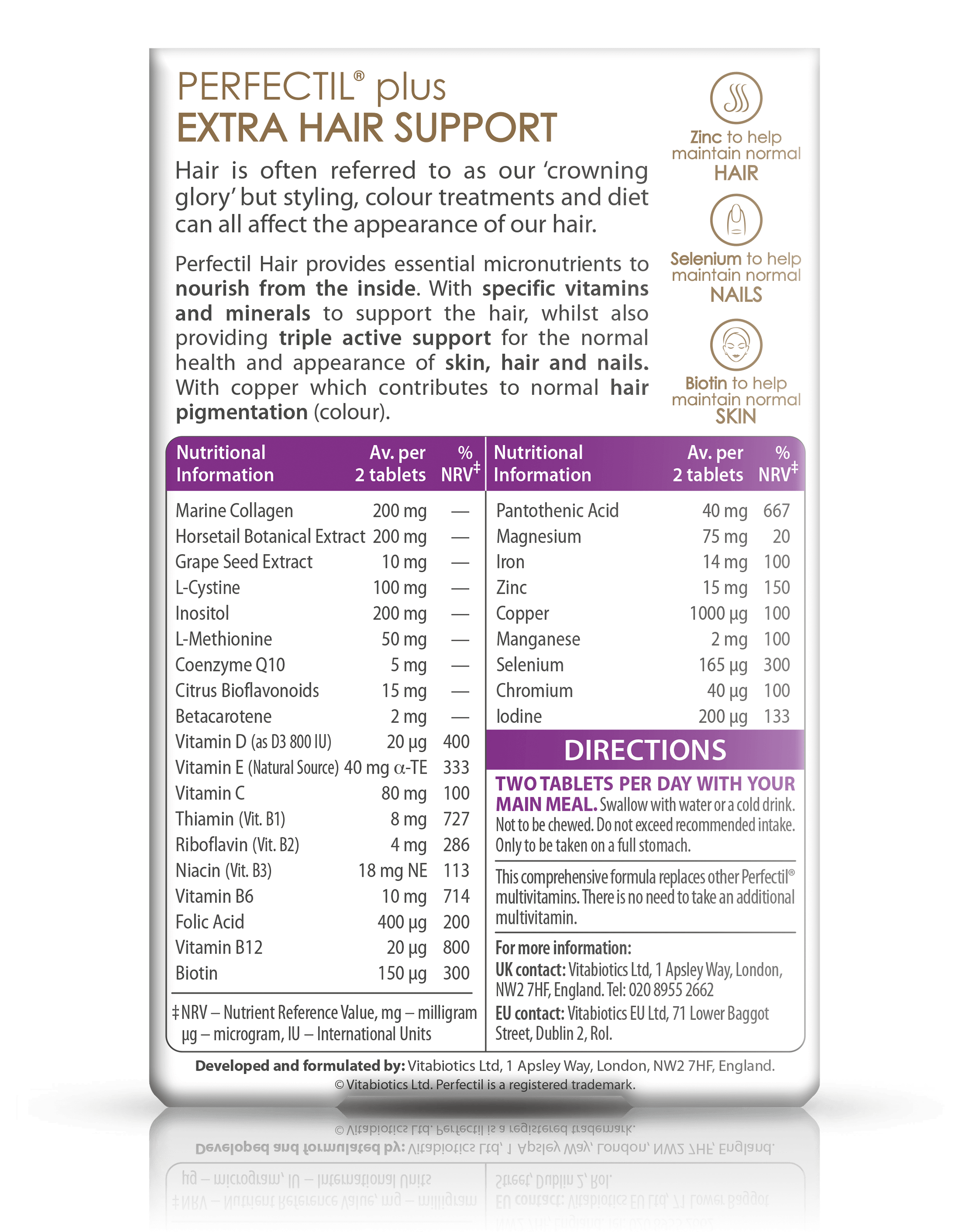 Perfectil Size Perfectil® Hair By Vitabiotics | Healthy Hair Supplement