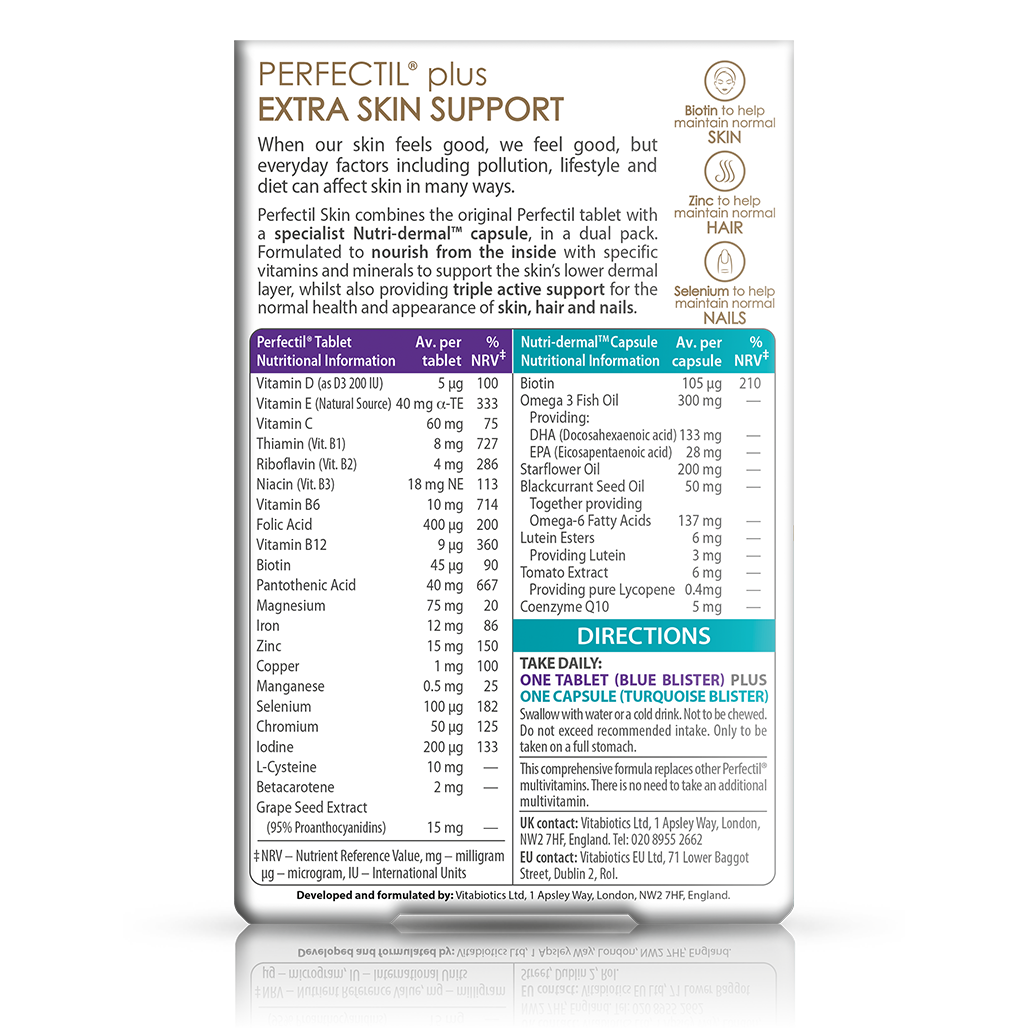 Perfectil® Skin By Vitabiotics | Skin Health Supplement
