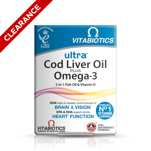 Vitabiotics Ultra Cod Liver Oil (Short Expiry)