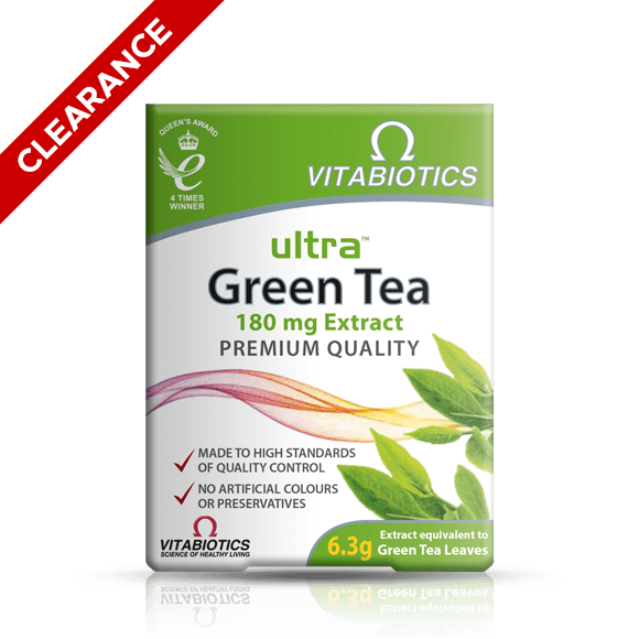 Shop Vitabiotics: 50% Off All Products Now! 2 Ultra Green Tea (Short Expiry)