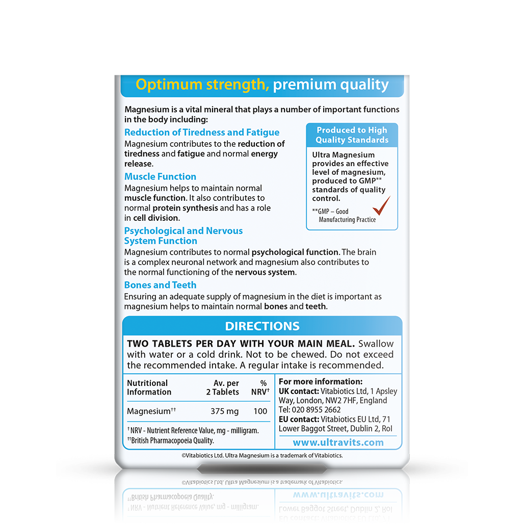 Ultra Magnesium | Magnesium Tablets | Vitabiotics
