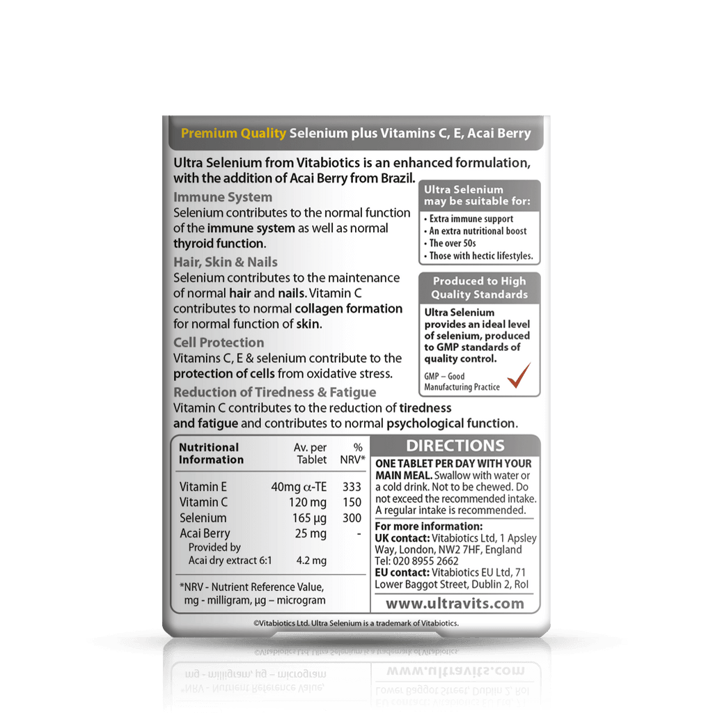 Ultra Selenium Ultra Selenium Tablets | Selenium Supplement | Vitabiotics®
