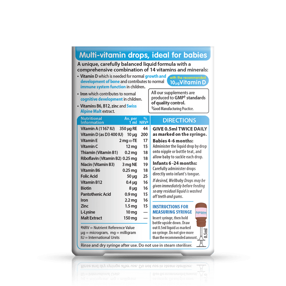 Wellbaby Multi-vitamin Drops (Short Expiry)