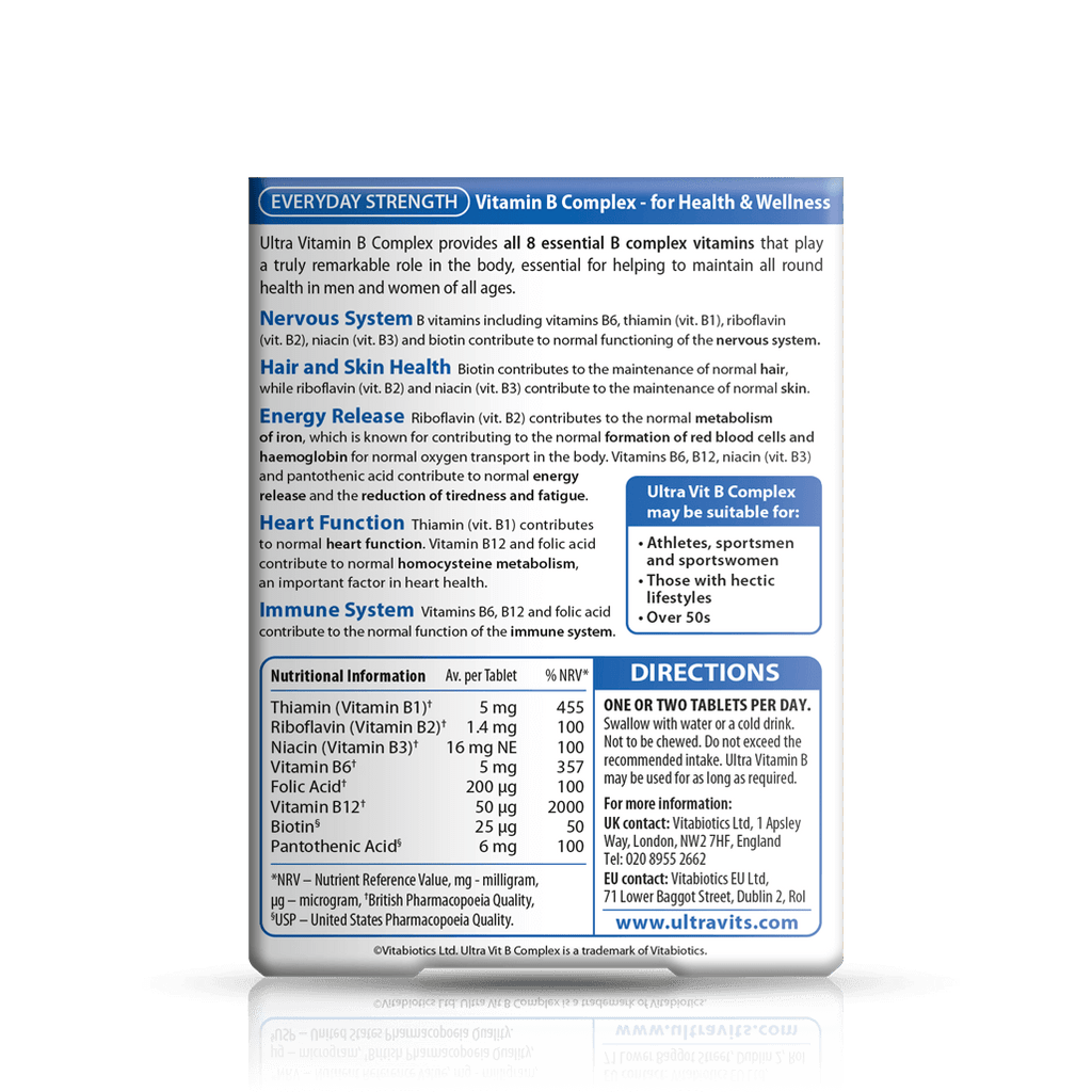 Ultra Vitamin B Complex | Vitamin B Tablets | Vitabiotics