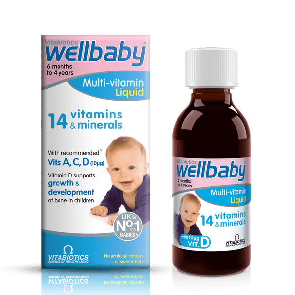 Wellbaby Multi Vitamin Liquid By Vitabiotics Baby Vitamins
