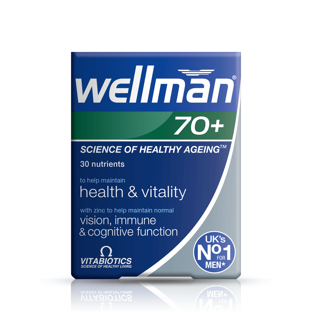 Wellman® 70 + By Vitabiotics | Daily Supplement For Men